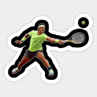 Rafael Nadal Strecher Backhand Sticker